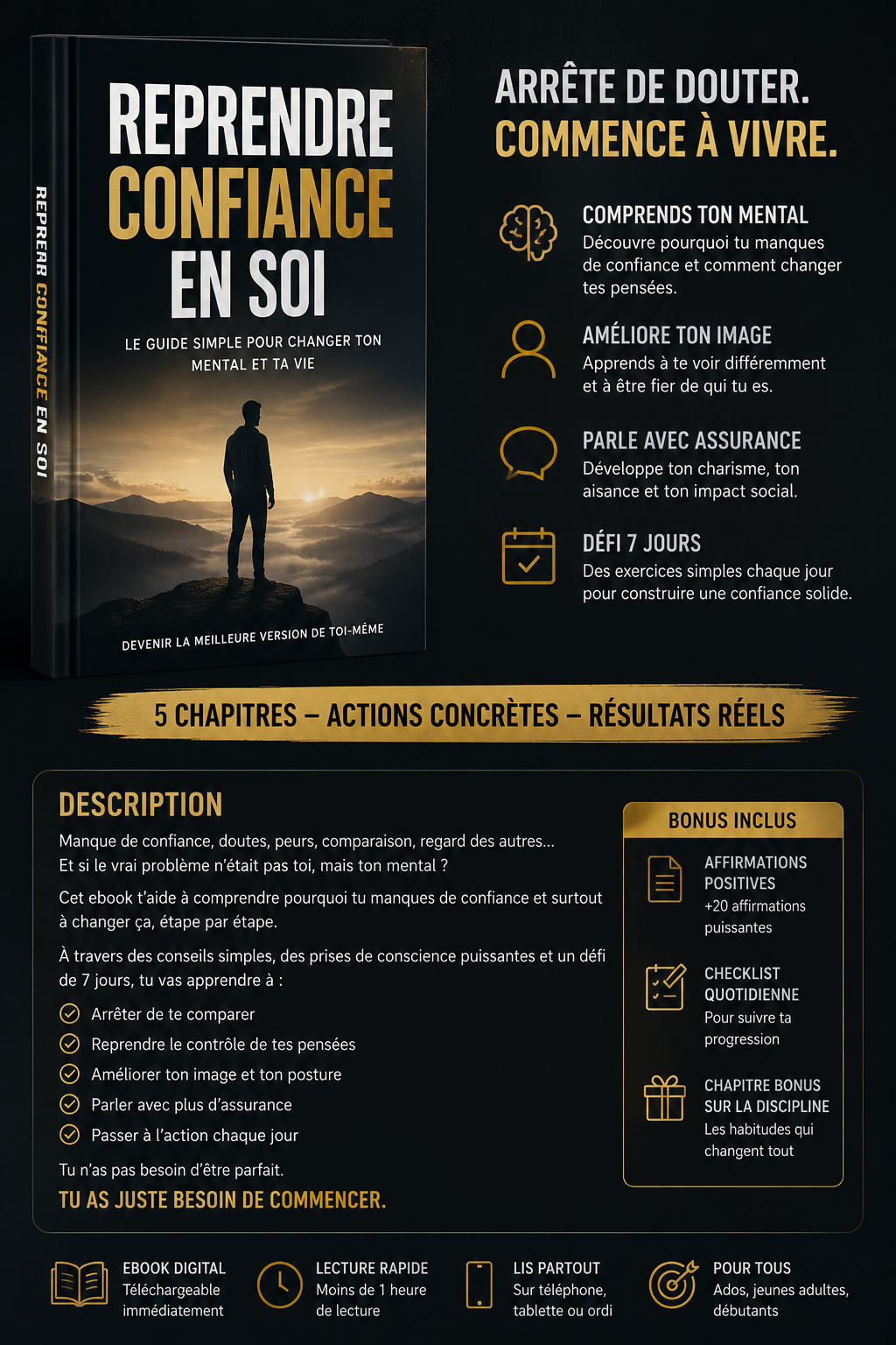 REPRENDRE CONFIANCE EN SOI